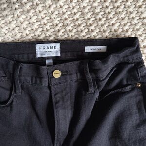 Frame Le High Flare jeans black